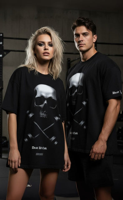 Dead lift Club - unisex Pump cover - Oversized Gym T-shirt