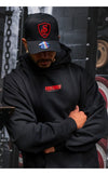Premium Drip Hoodie - UniSex - Black/Red - Stay Shredded
