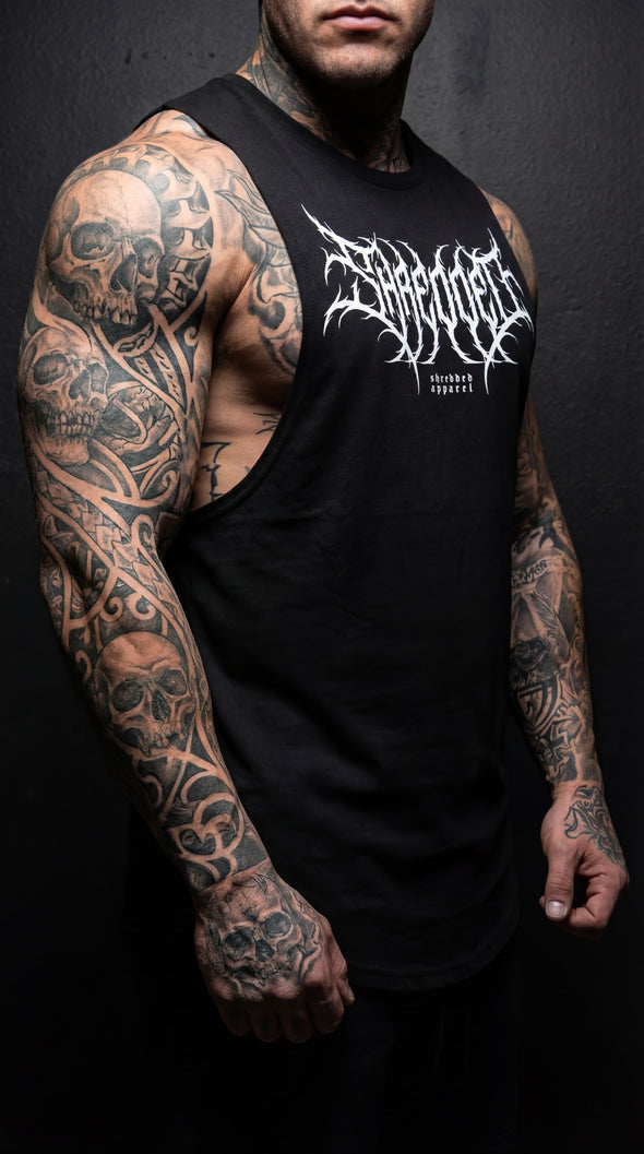 Metal - Delt Muscle Tanktop - Black/White