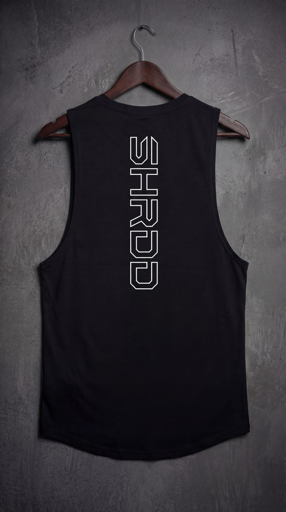 SHRDD Hollow - Delt Muscle Tanktop - Black/White