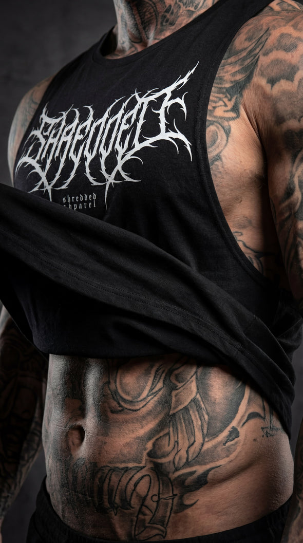 Metal - Delt Muscle Tanktop - Black/White
