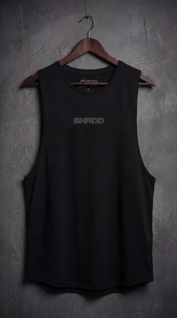 SHRDD Hollow - Delt Muscle Tanktop - Black/White