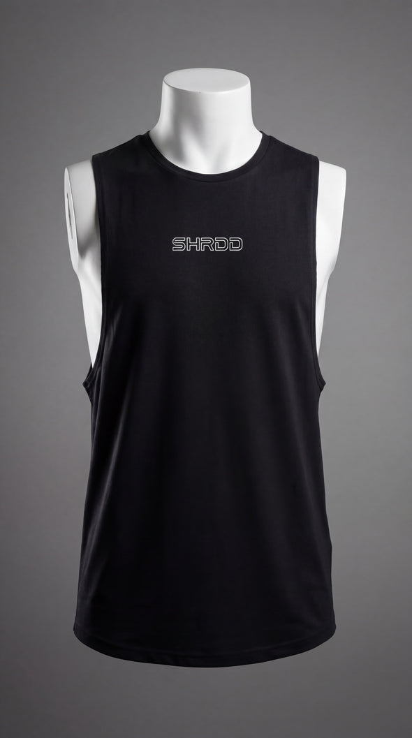 SHRDD Hollow - Delt Muscle Tanktop - Black/White