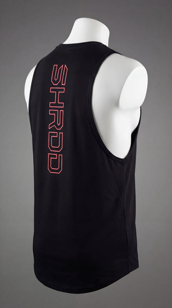 SHRDD Hollow - Delt Muscle Tanktop - Black/Red