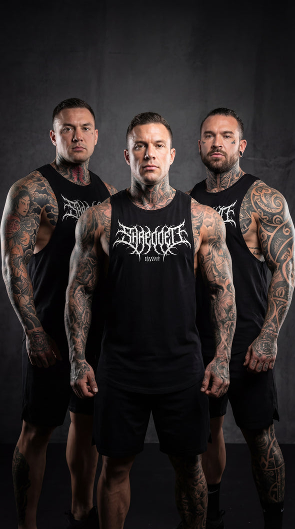 Metal - Delt Muscle Tanktop - Black/White