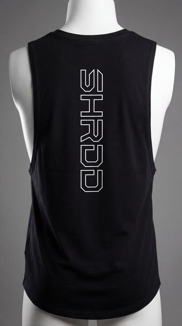 SHRDD Hollow - Delt Muscle Tanktop - Black/White