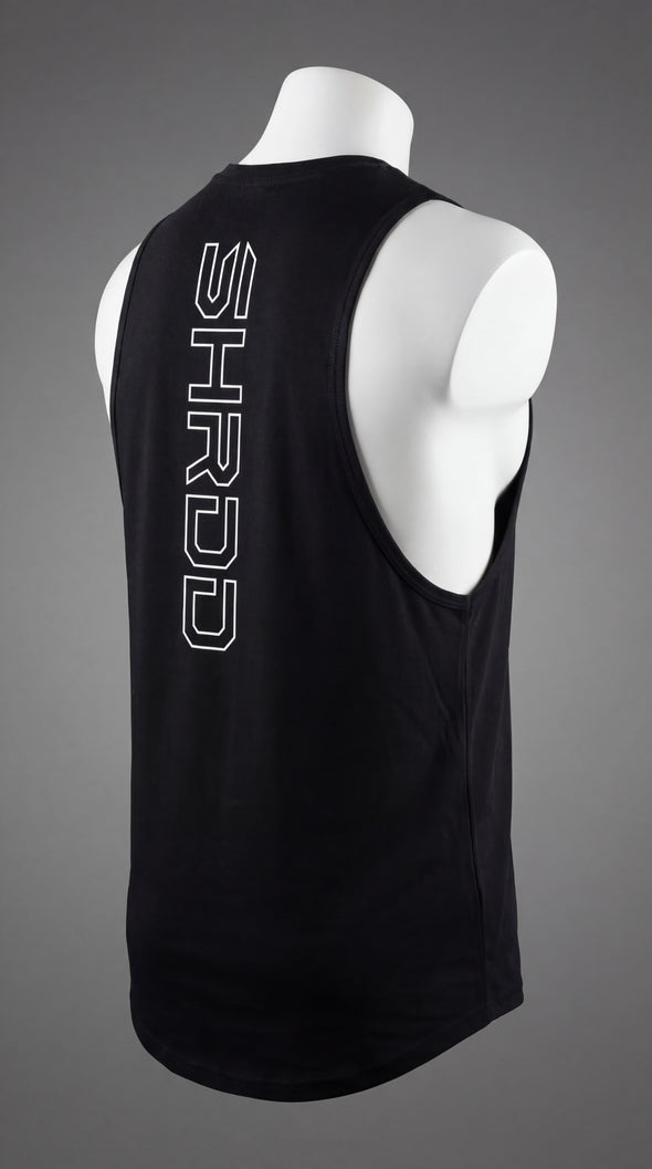 SHRDD Hollow - Delt Muscle Tanktop - Black/White