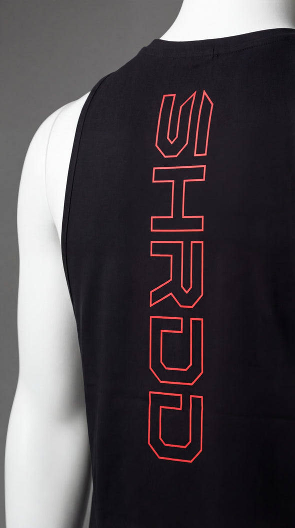 SHRDD Hollow - Delt Muscle Tanktop - Black/Red