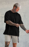 Essentials - Basic Oversized Gym T-shirt  - Black - Stay Shredded