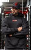 Premium Drip Hoodie - UniSex - Black/Red - Stay Shredded