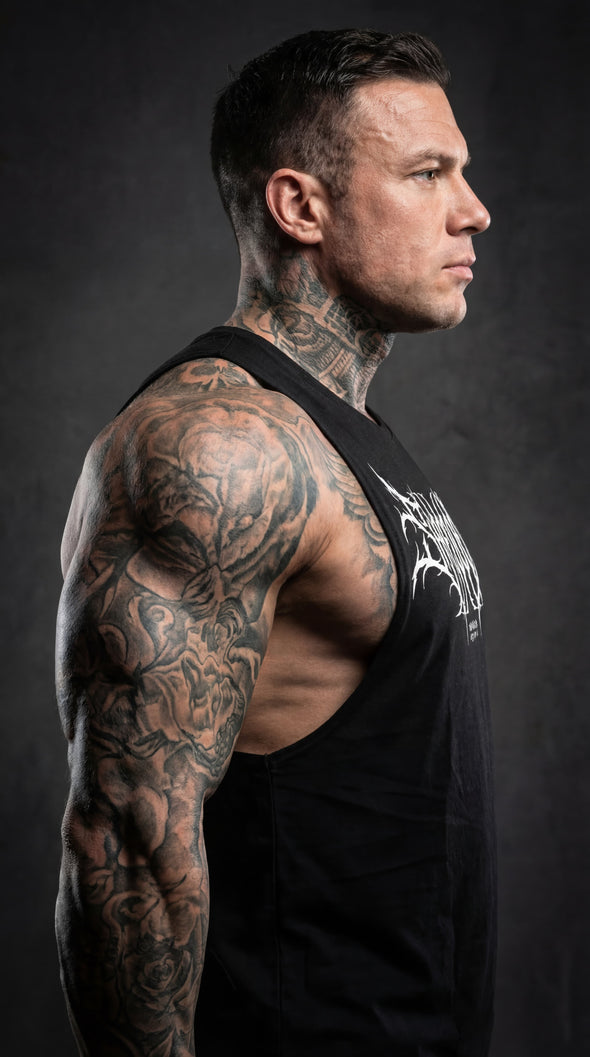 Metal - Delt Muscle Tanktop - Black/White