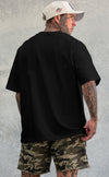 Essentials - Basic Oversized Gym T-shirt  - Black - Stay Shredded