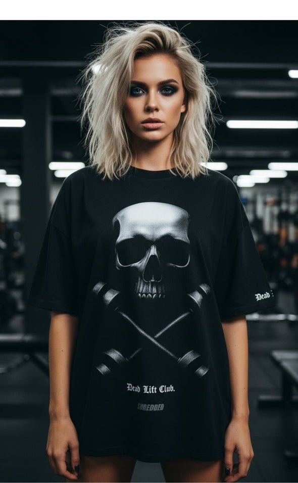 Dead lift Club - unisex Pump cover - Oversized Gym T-shirt
