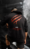 Premium Drip Hoodie - UniSex - Black/Red - Stay Shredded