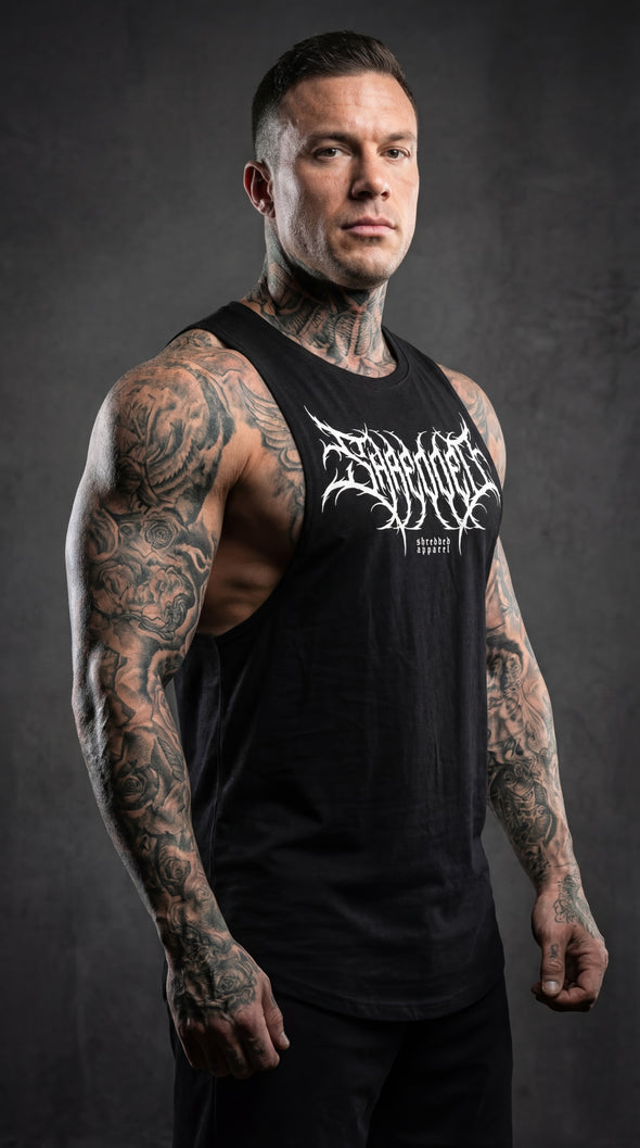 Metal - Delt Muscle Tanktop - Black/White