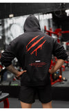 Premium Drip Hoodie - UniSex - Black/Red - Stay Shredded