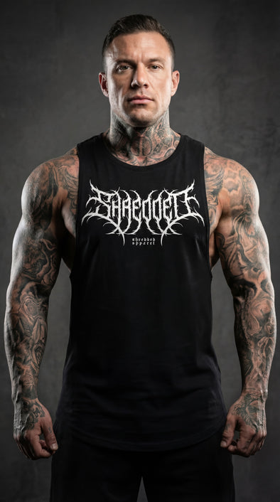 Metal - Delt Muscle Tanktop - Black/White