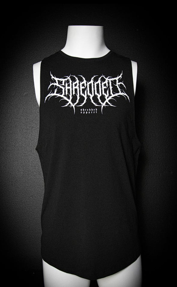 Metal - Delt Muscle Tanktop - Black/White - Stay Shredded