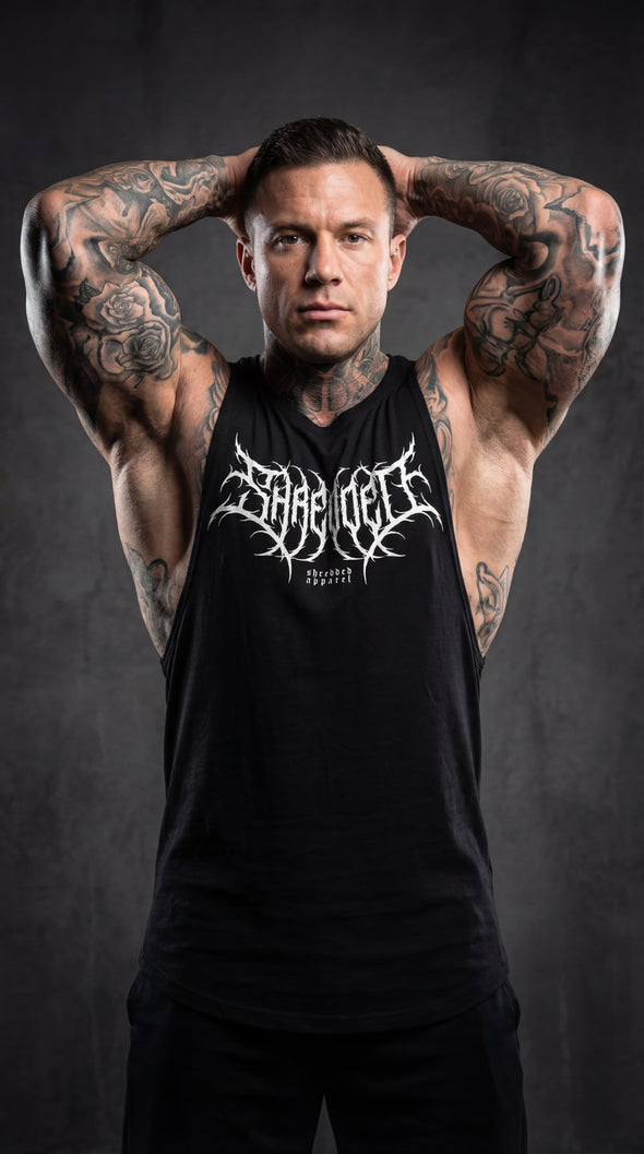 Metal - Delt Muscle Tanktop - Black/White