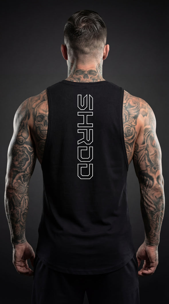 SHRDD Hollow - Delt Muscle Tanktop - Black/White