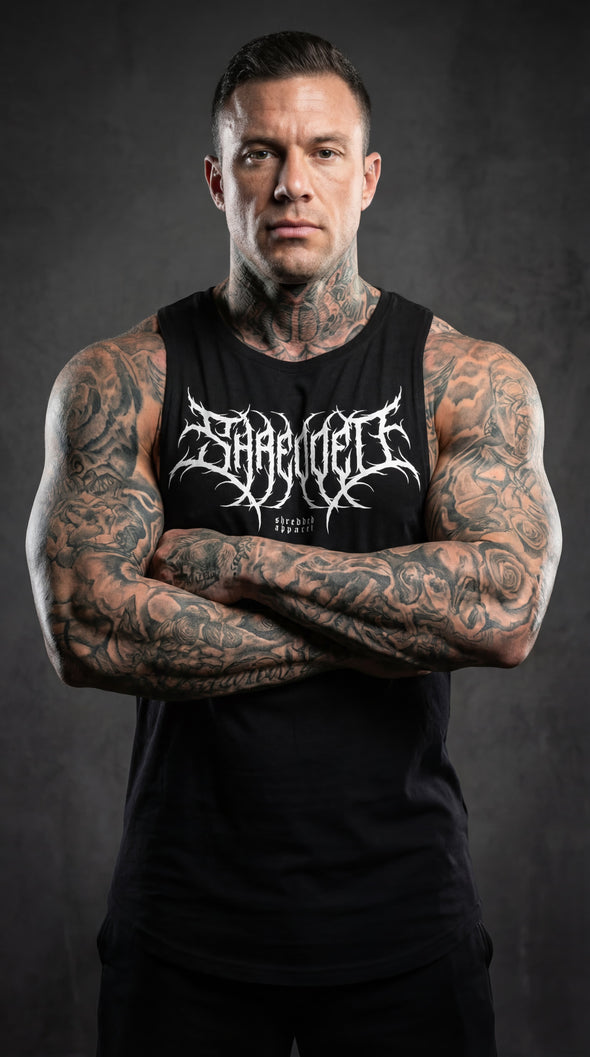 Metal - Delt Muscle Tanktop - Black/White