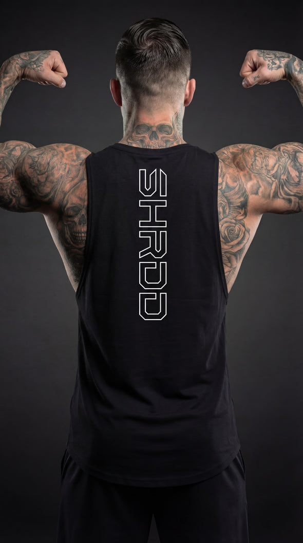 SHRDD Hollow - Delt Muscle Tanktop - Black/White