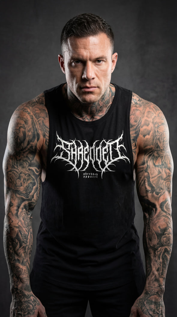 Metal - Delt Muscle Tanktop - Black/White