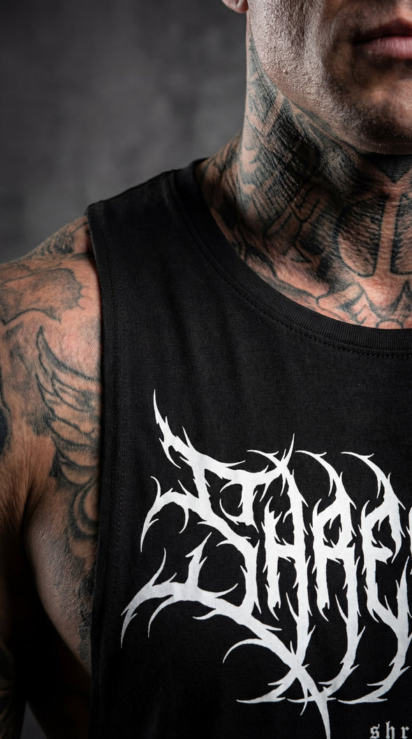 Metal - Delt Muscle Tanktop - Black/White