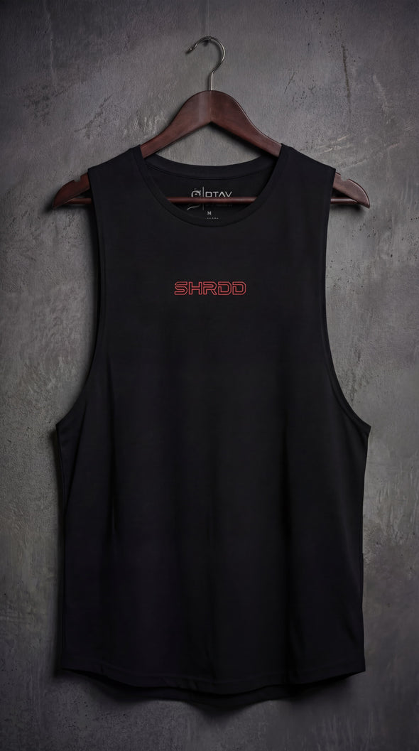 SHRDD Hollow - Delt Muscle Tanktop - Black/Red