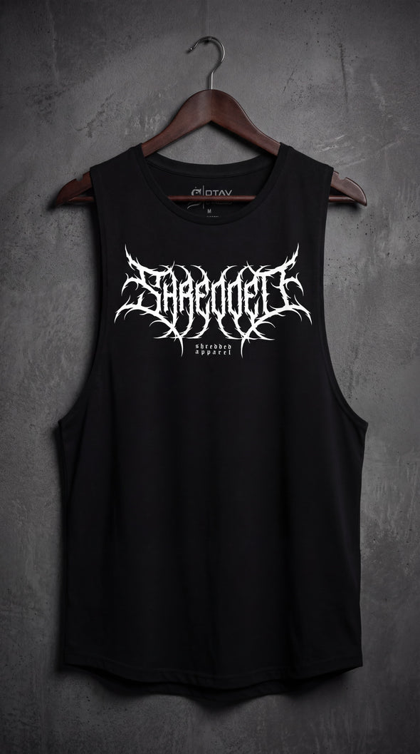 Metal - Delt Muscle Tanktop - Black/White