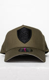 Premium Crest A-Frame Cap - Army Green Khaki - Stay Shredded