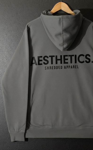AESTHETICS. - Premium Hoodie - UniSex - Grey / Black