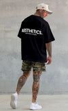 AESTHETICS. - Pump cover - Oversized Gym T-shirt  - Black - Stay Shredded