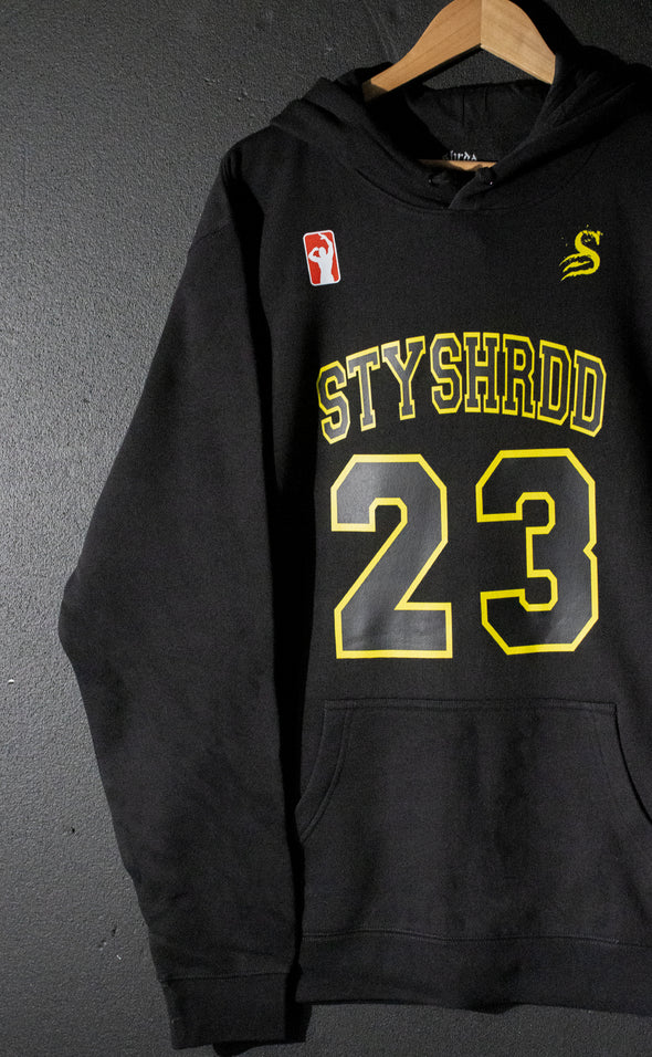 Baller - Premium Fleece Hoodie - UniSex - Black/Yellow - Stay Shredded