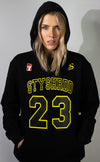 Baller - Premium Fleece Hoodie - UniSex - Black/Yellow - Stay Shredded