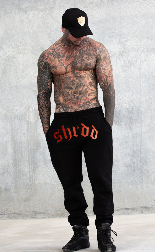 Shrdd Track Pant - Unisex - Black / Red - Stay Shredded