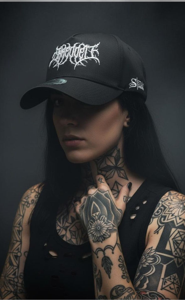 Metal - Premium A-Frame Cap - Black / White