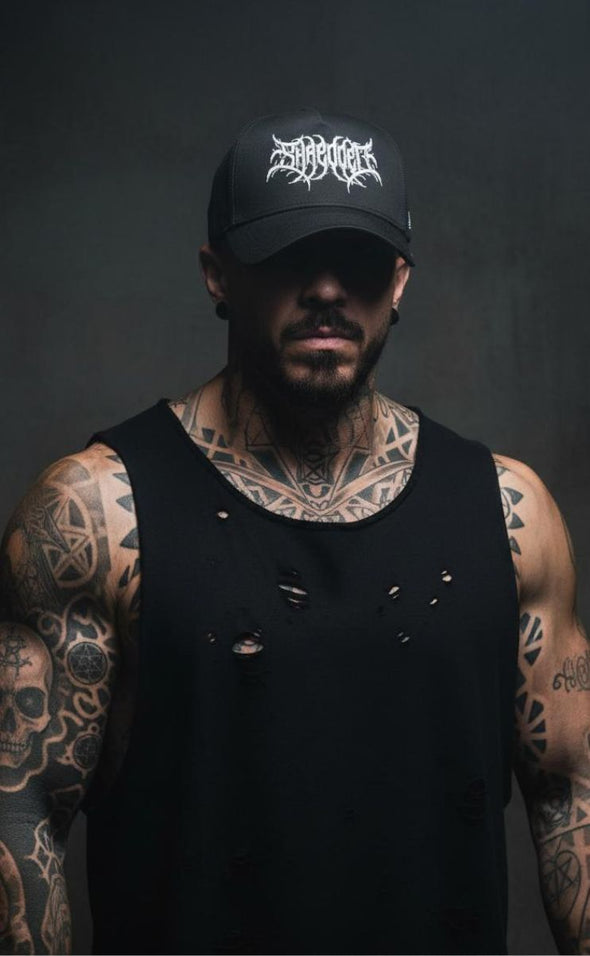 Metal - Premium A-Frame Cap - Black / White