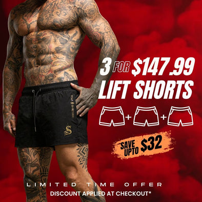 3 X Lift Shorts Bundle - Stay Shredded