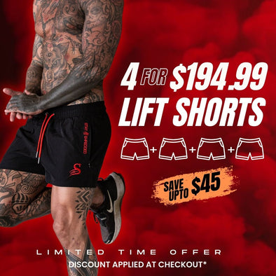 4 X Lift Shorts Bundle - Stay Shredded