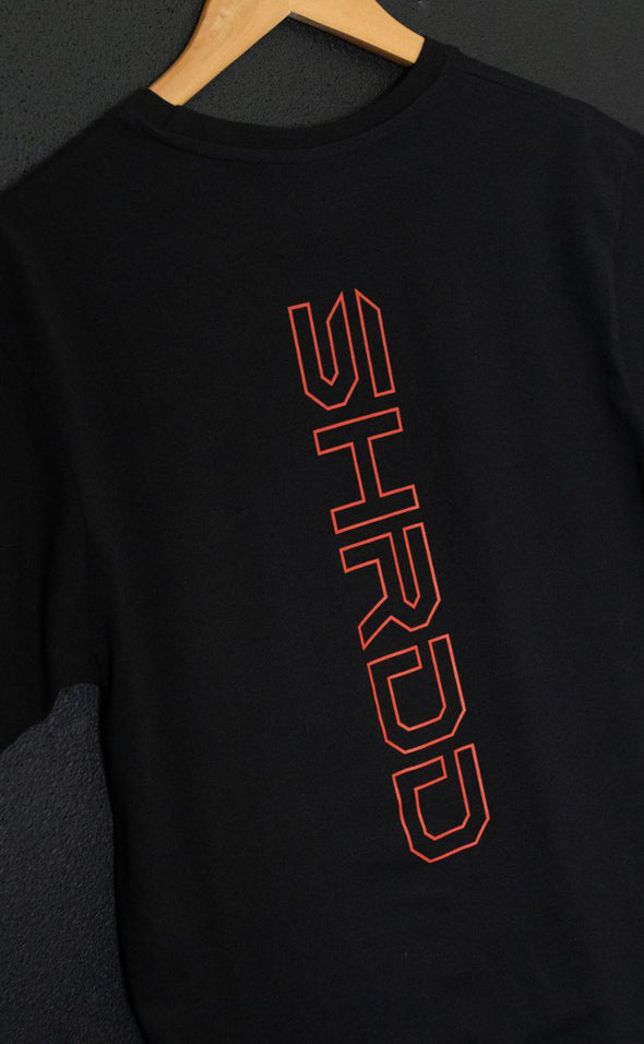 Shrdd Hollow - Muscle T-shirt - Black / Red - Stay Shredded