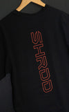 Shrdd Hollow - Pump cover - Oversized Gym T-shirt  - Black / Red - Stay Shredded