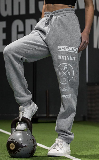 Stacked Track Pant - Unisex - Grey Marle