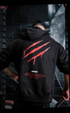 Premium Drip Hoodie - UniSex - Black/Red - Stay Shredded