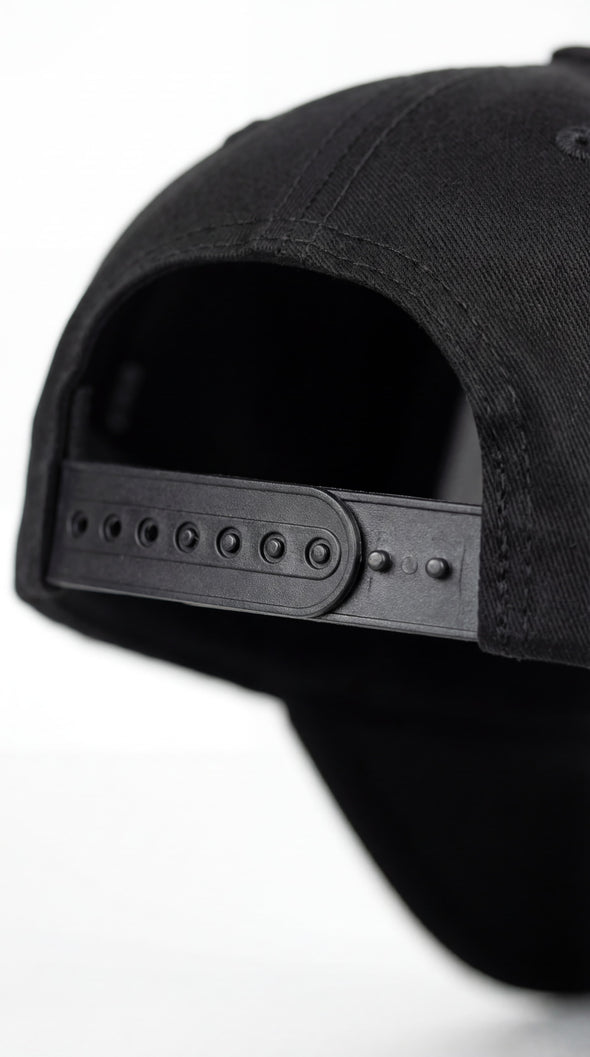 Premium Crest A-Frame Cap - Stealth - Black / Black