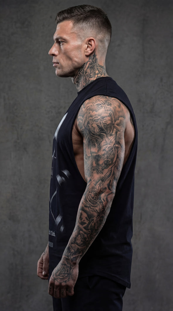 Deadlift Club Oversized Tank | Men's Gym Singlet Australia | Premium Muscle Tank