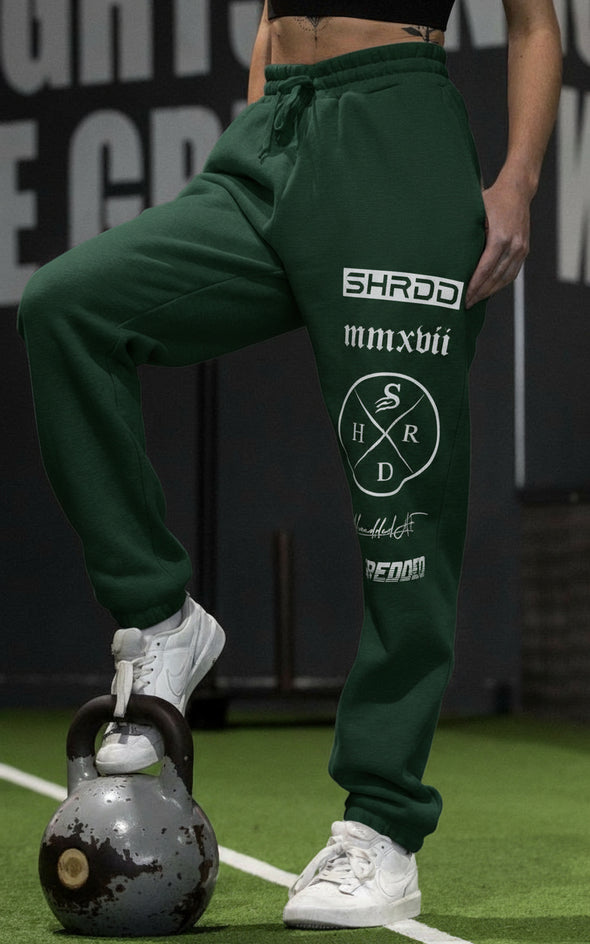 Stacked Track Pant - Unisex - Pine Green