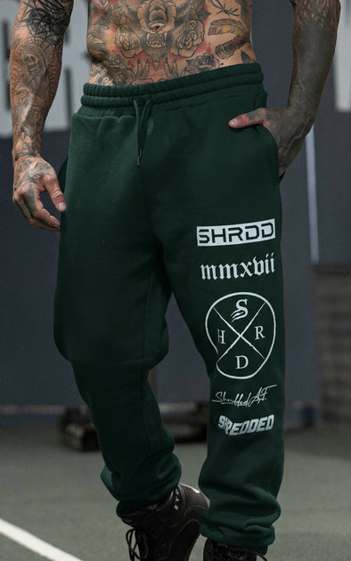 Stacked Track Pant - Unisex - Pine Green