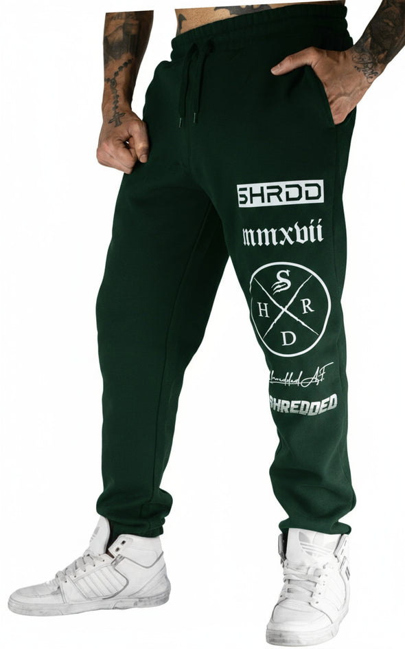 Stacked Track Pant - Unisex - Pine Green