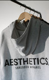 AESTHETICS. - Luxe Fleece Hoodie - UniSex - White Marle - Stay Shredded